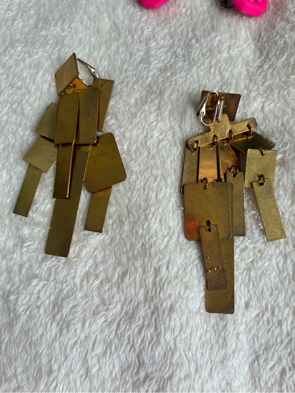 Gold-Tone Geometric Dangle Earrings - Women Accessories